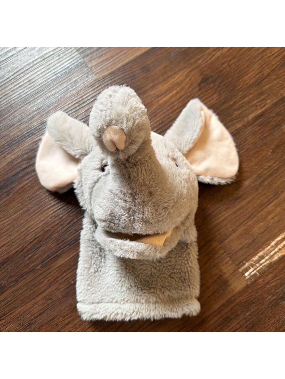 🐘 Get Ready Kids Elephant Hand Puppet Gray Plush 11” Toy